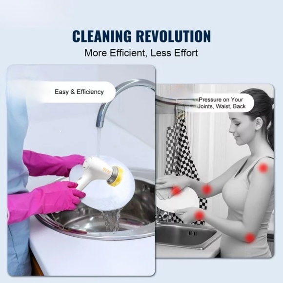 Amazon.com: 3-in-1 Cordless Cleaning Brush with 3  Cordless Electric Rotating Brush with 3 Household Brush Heads & Liquid Storage T
